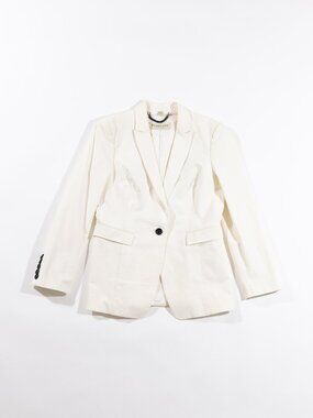 Burberry London White Cotton Two-Piece Suit